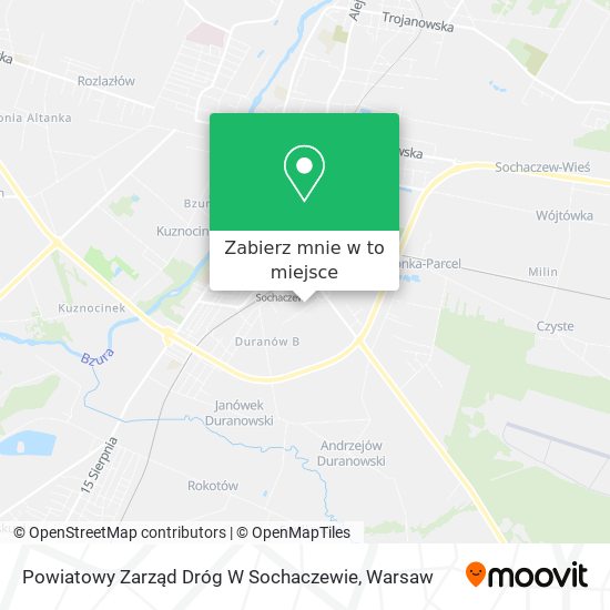 Mapa Powiatowy Zarząd Dróg W Sochaczewie