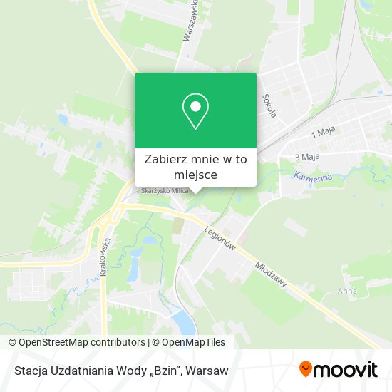 Mapa Stacja Uzdatniania Wody „Bzin”