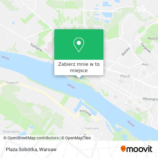 Mapa Plaża Sobótka