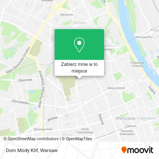 Mapa Dom Mody Klif
