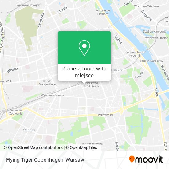 Mapa Flying Tiger Copenhagen