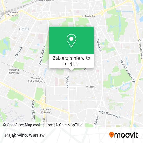 Mapa Pająk Wino