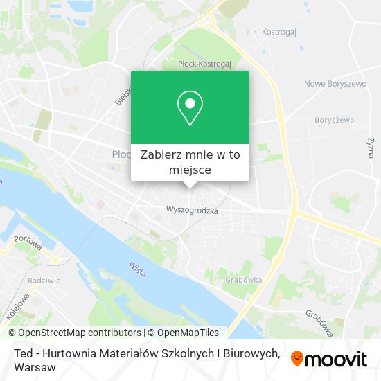 Mapa Ted - Hurtownia Materiałów Szkolnych I Biurowych