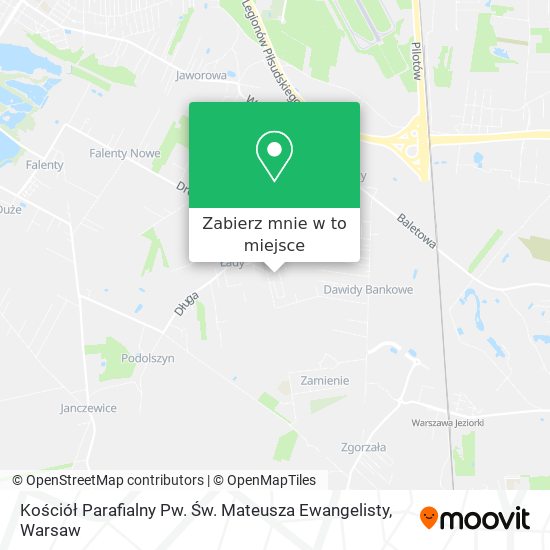 Mapa Kościół Parafialny Pw. Św. Mateusza Ewangelisty