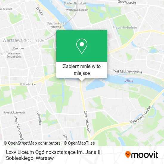 Mapa Lxxv Liceum Ogólnokształcące Im. Jana III Sobieskiego