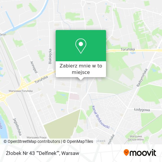 Mapa Żłobek Nr 43 ""Delfinek""