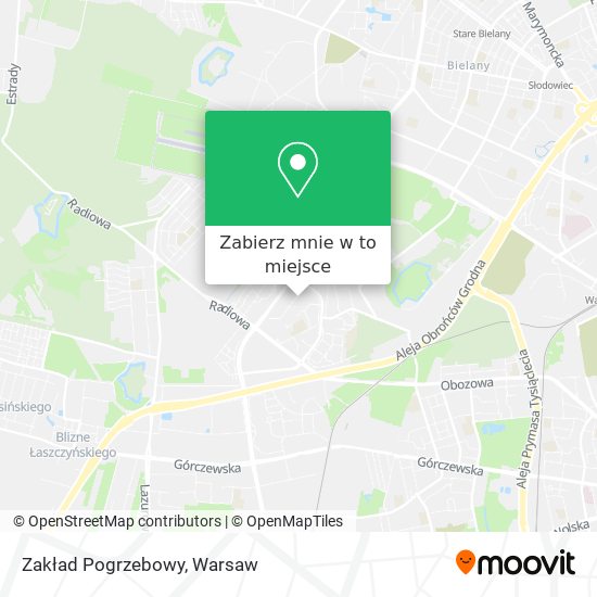 Mapa Zakład Pogrzebowy