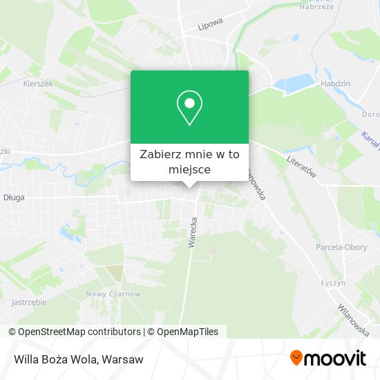 Mapa Willa Boża Wola