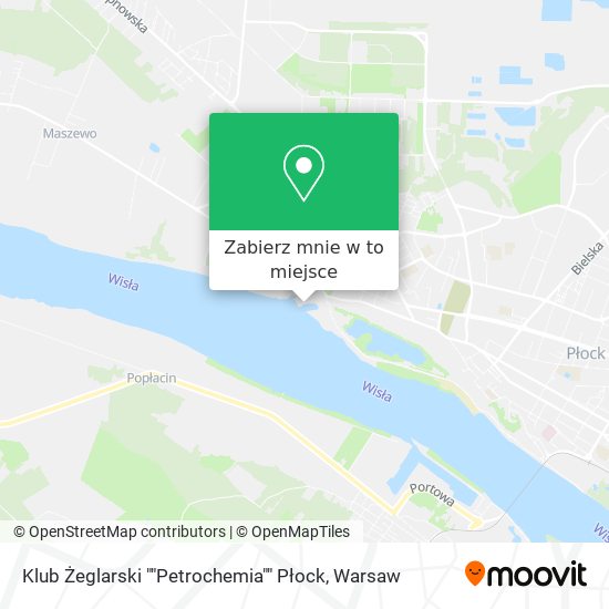 Mapa Klub Żeglarski ""Petrochemia"" Płock