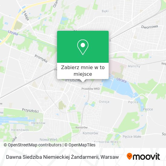 Mapa Dawna Siedziba Niemieckiej Żandarmerii