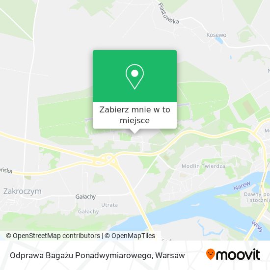 Mapa Odprawa Bagażu Ponadwymiarowego