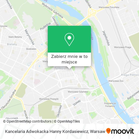 Mapa Kancelaria Adwokacka Hanny Kordasiewicz