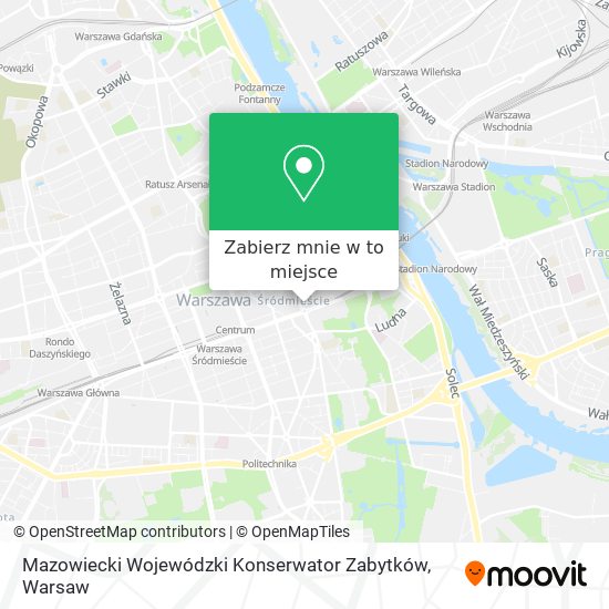 Mapa Mazowiecki Wojewódzki Konserwator Zabytków