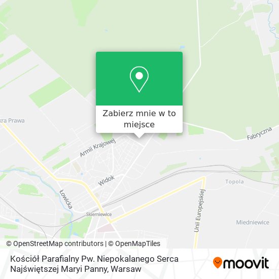 Mapa Kościół Parafialny Pw. Niepokalanego Serca Najświętszej Maryi Panny