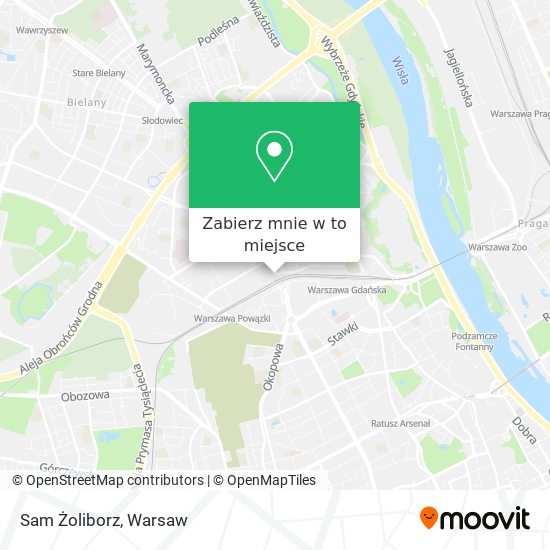 Mapa Sam Żoliborz