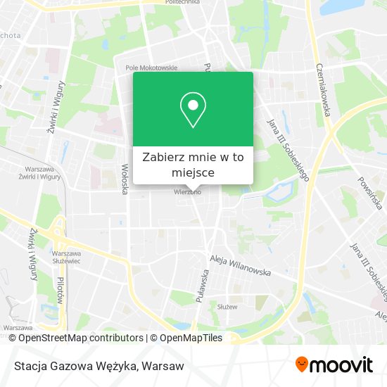 Mapa Stacja Gazowa Wężyka