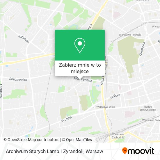 Mapa Archiwum Starych Lamp I Żyrandoli