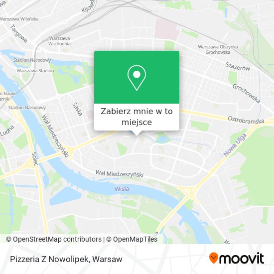 Mapa Pizzeria Z Nowolipek