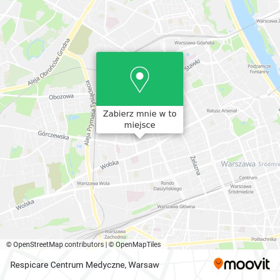 Mapa Respicare Centrum Medyczne