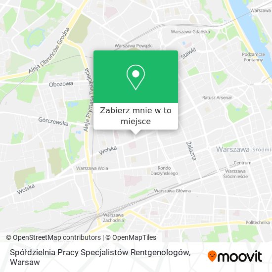 Mapa Spółdzielnia Pracy Specjalistów Rentgenologów