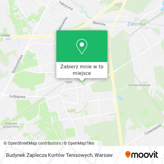 Mapa Budynek Zaplecza Kortów Tenisowych