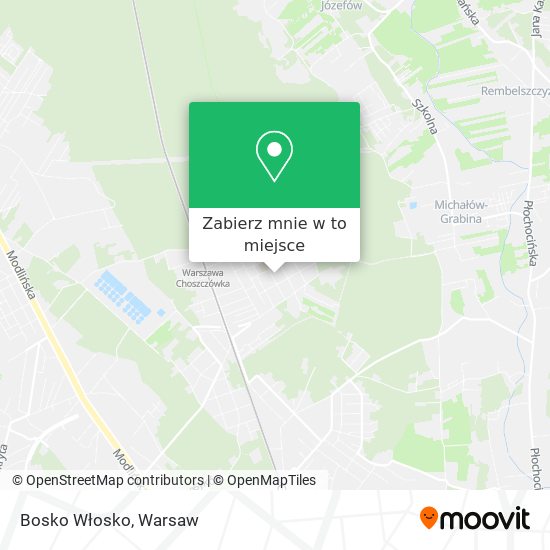 Mapa Bosko Włosko