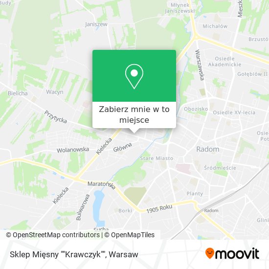 Mapa Sklep Mięsny ""Krawczyk""