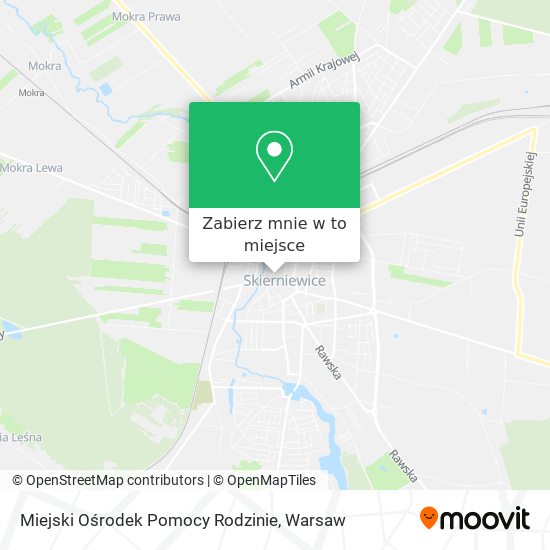 Mapa Miejski Ośrodek Pomocy Rodzinie