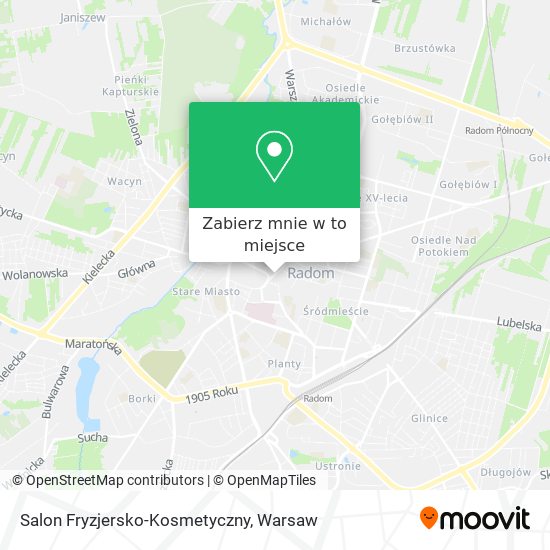 Mapa Salon Fryzjersko-Kosmetyczny