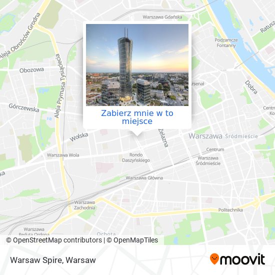 Mapa Warsaw Spire