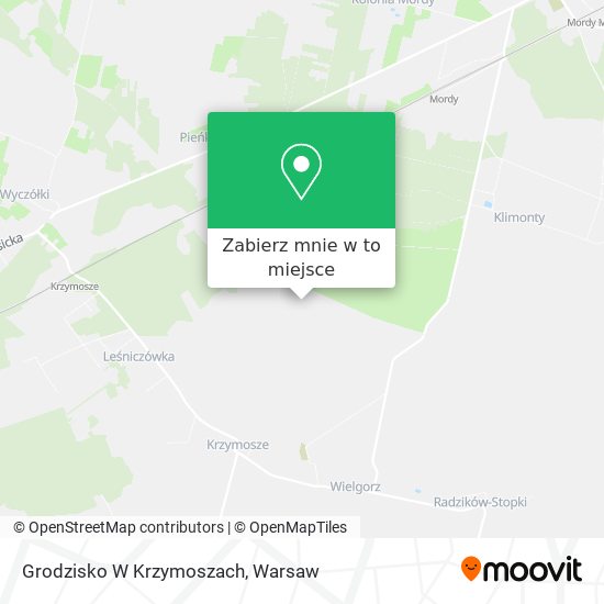 Mapa Grodzisko W Krzymoszach