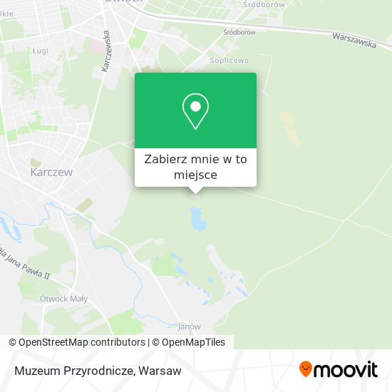 Mapa Muzeum Przyrodnicze