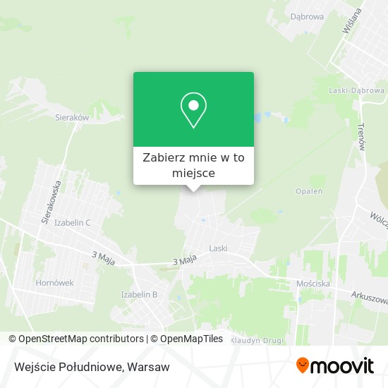 Mapa Wejście Południowe