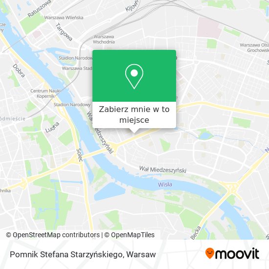 Mapa Pomnik Stefana Starzyńskiego