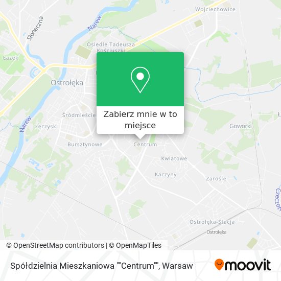 Mapa Spółdzielnia Mieszkaniowa ""Centrum""