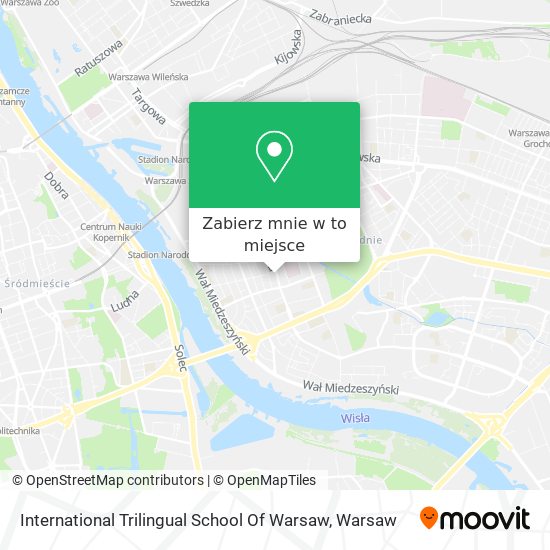 Mapa International Trilingual School Of Warsaw