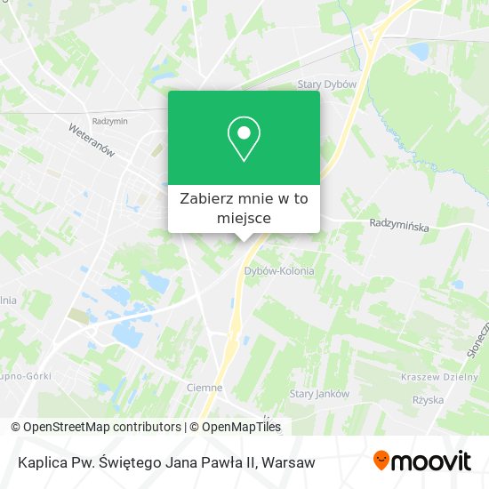 Mapa Kaplica Pw. Świętego Jana Pawła II