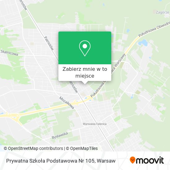 Mapa Prywatna Szkoła Podstawowa Nr 105