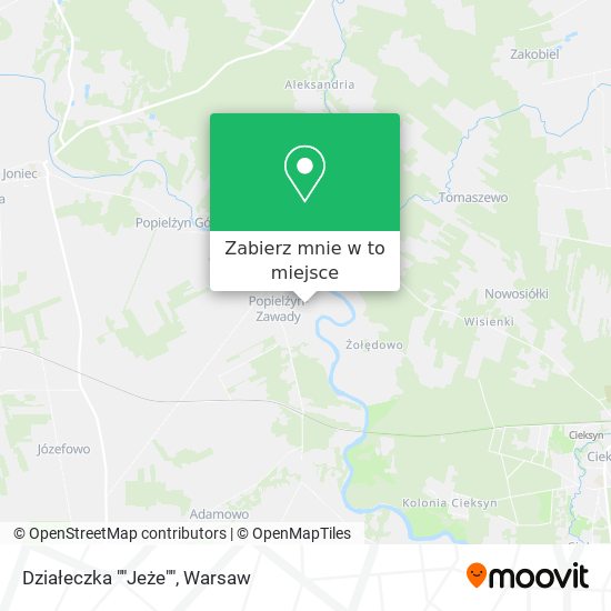 Mapa Działeczka ""Jeże""