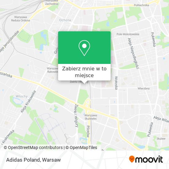 Mapa Adidas Poland