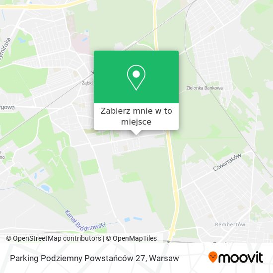 Mapa Parking Podziemny Powstańców 27