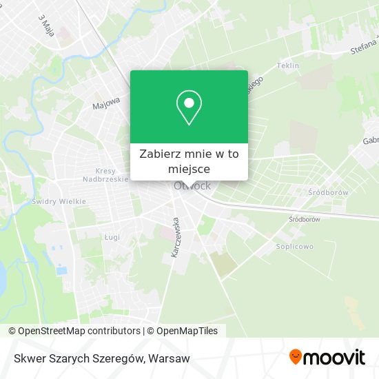 Mapa Skwer Szarych Szeregów