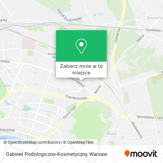 Mapa Gabinet Podologiczno-Kosmetyczny