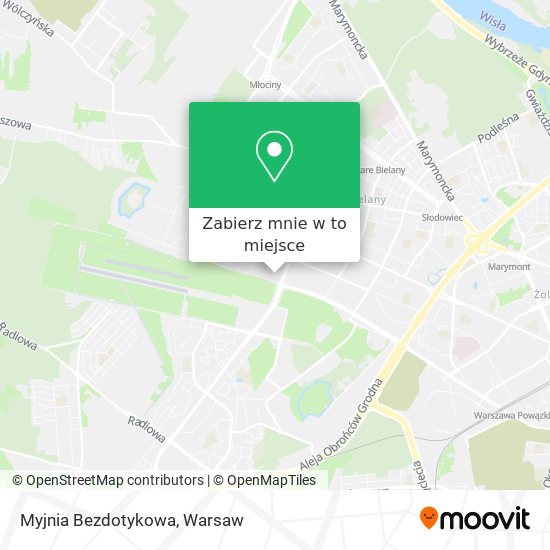 Mapa Myjnia Bezdotykowa