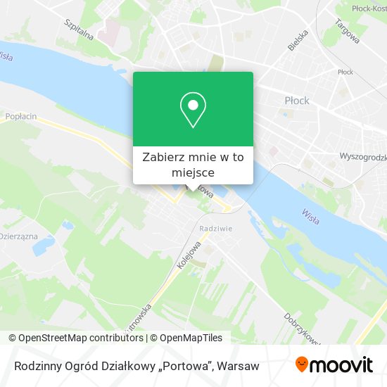 Mapa Rodzinny Ogród Działkowy „Portowa”