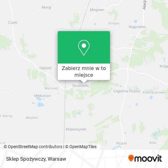 Mapa Sklep Spożywczy