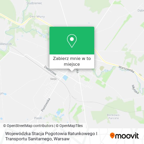 Mapa Wojewódzka Stacja Pogotowia Ratunkowego I Transportu Sanitarnego