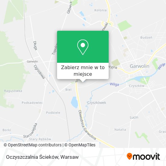 Mapa Oczyszczalnia Ścieków