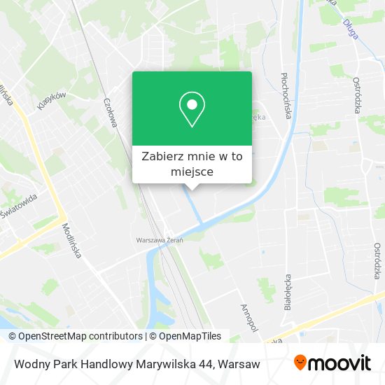 Mapa Wodny Park Handlowy Marywilska 44