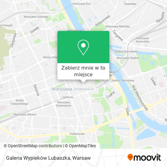 Mapa Galeria Wypieków Lubaszka